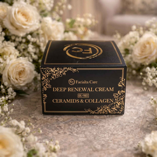 Facialta deep renewal cream with ceramides and collagen for hydrated and youthful skin